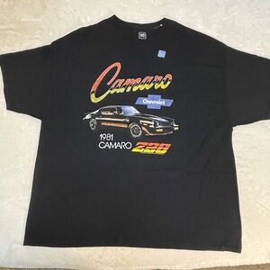 GM 1981 Chevy Camaro Black Tee Shirt Men’s Size 3X